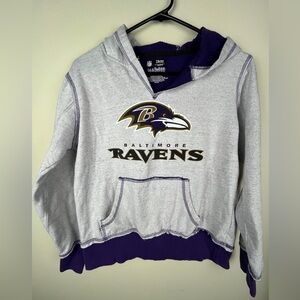 Women’s Baltimore Ravens Hooded Sweatshirt - Gray & Purple